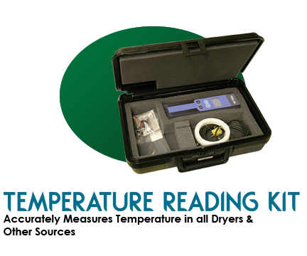 Temperature Reading Kit for UV, Air, InfraRed and Quartz Dryers