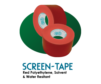 AWT Red Polyethylene Screen Tape